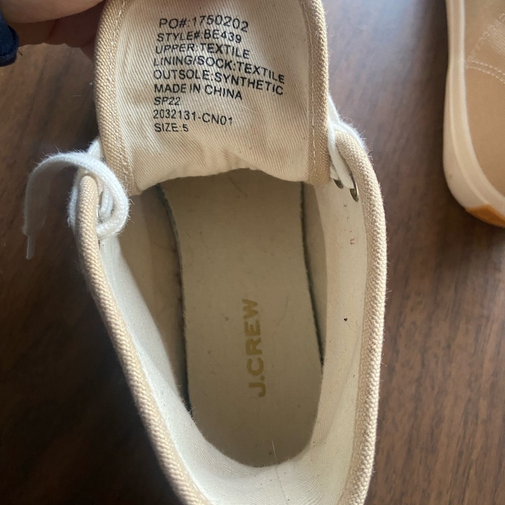 J Crew Canvas High-Top Sneakers - Picture 9 of 9